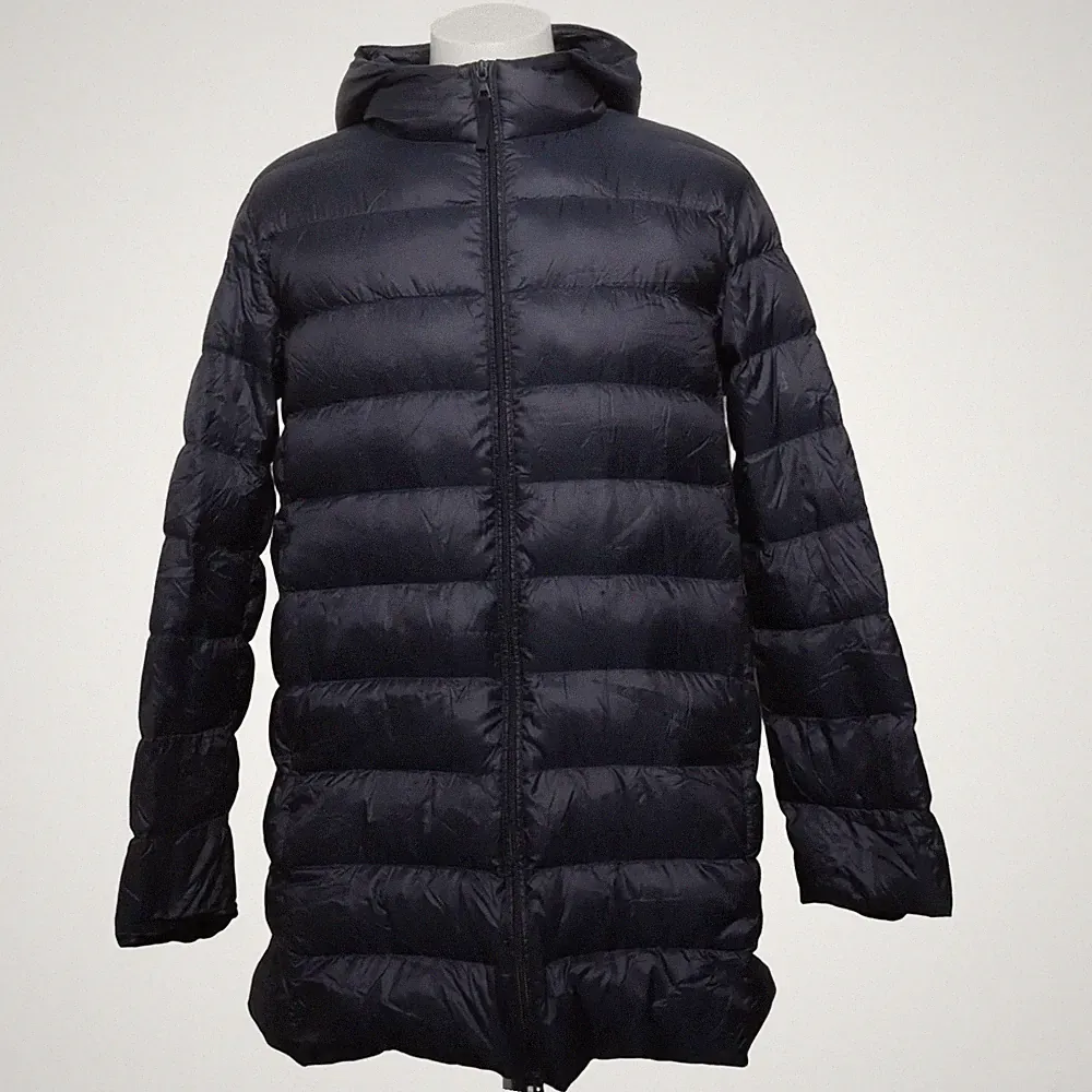 Uniqlo, Daunenmantel, Herren, Größe: M, Blau, Daune/Feder/Nylon, Einfarbig #bAY