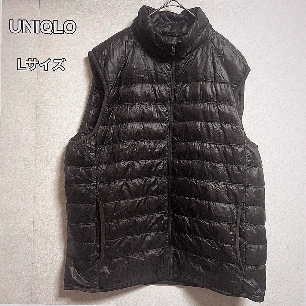 UNIQLO Herren Ultra Light Daunenweste Dunkelbraun L Packable Übergangsjacke