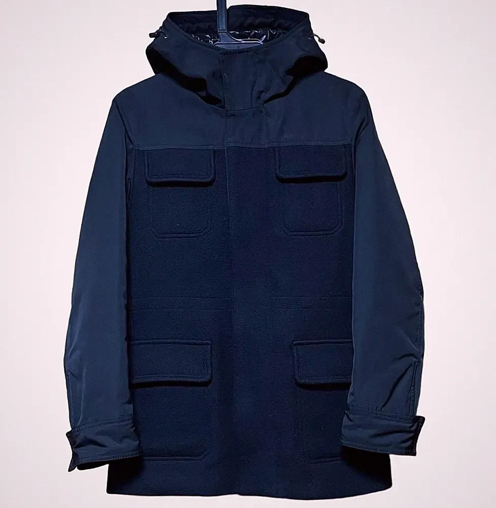 UNIQLO+J Daunenjacke Wolle Jil Sander Schwarz Mantel Gebraucht