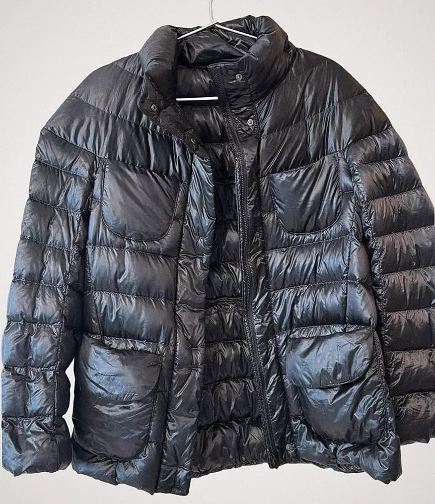 UNIQLO+J Übergangsjacke Grau S Collab Jill Sander Winddicht Gebraucht