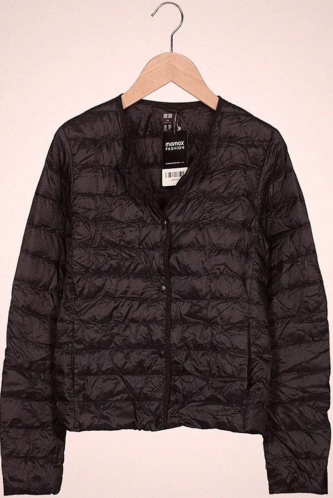 uniqlo Jacke Damen Anorak Jacket Kurzmantel Gr. 2XS Daunen Schwarz #czch9e4