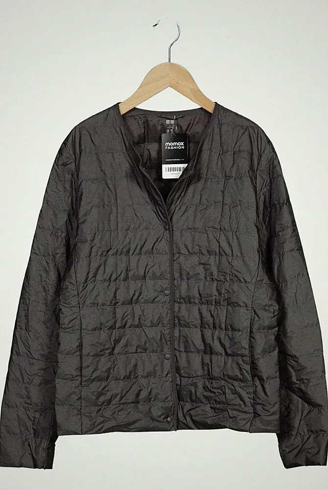 uniqlo Jacke Damen Anorak Jacket Kurzmantel Gr. L Daunen Grau #aoirtpu
