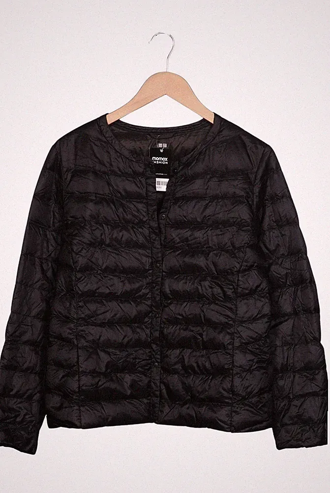 uniqlo Jacke Damen Anorak Jacket Kurzmantel Gr. L Daunen Schwarz #9zsgidi
