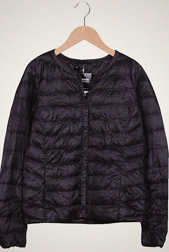 uniqlo Jacke Damen Anorak Jacket Kurzmantel Gr. S Daunen Schwarz #rs2d54z