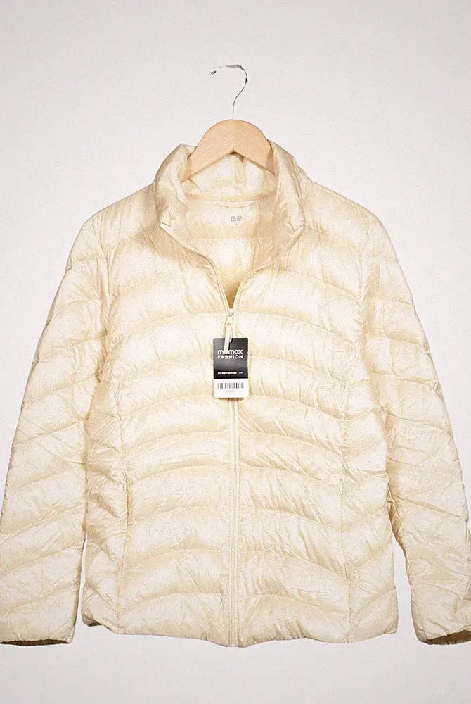 uniqlo Jacke Damen Anorak Jacket Kurzmantel Gr. XL Daunen Cremeweiß #7j84j7o