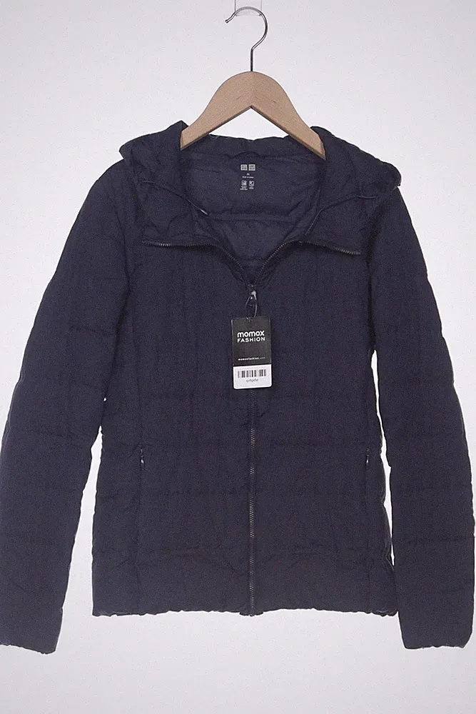uniqlo Jacke Damen Anorak Jacket Kurzmantel Gr. XS Daunen Marineblau #68hftrs