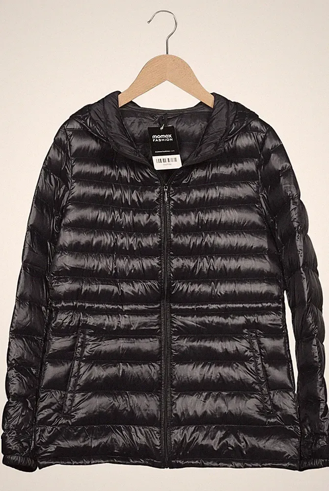 uniqlo Jacke Damen Anorak Jacket Kurzmantel Gr. XS Daunen Schwarz #iyc1sus