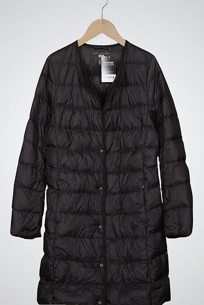 uniqlo Mantel Damen Jacke Parka Gr. XS Daunen Schwarz #1ojxh01