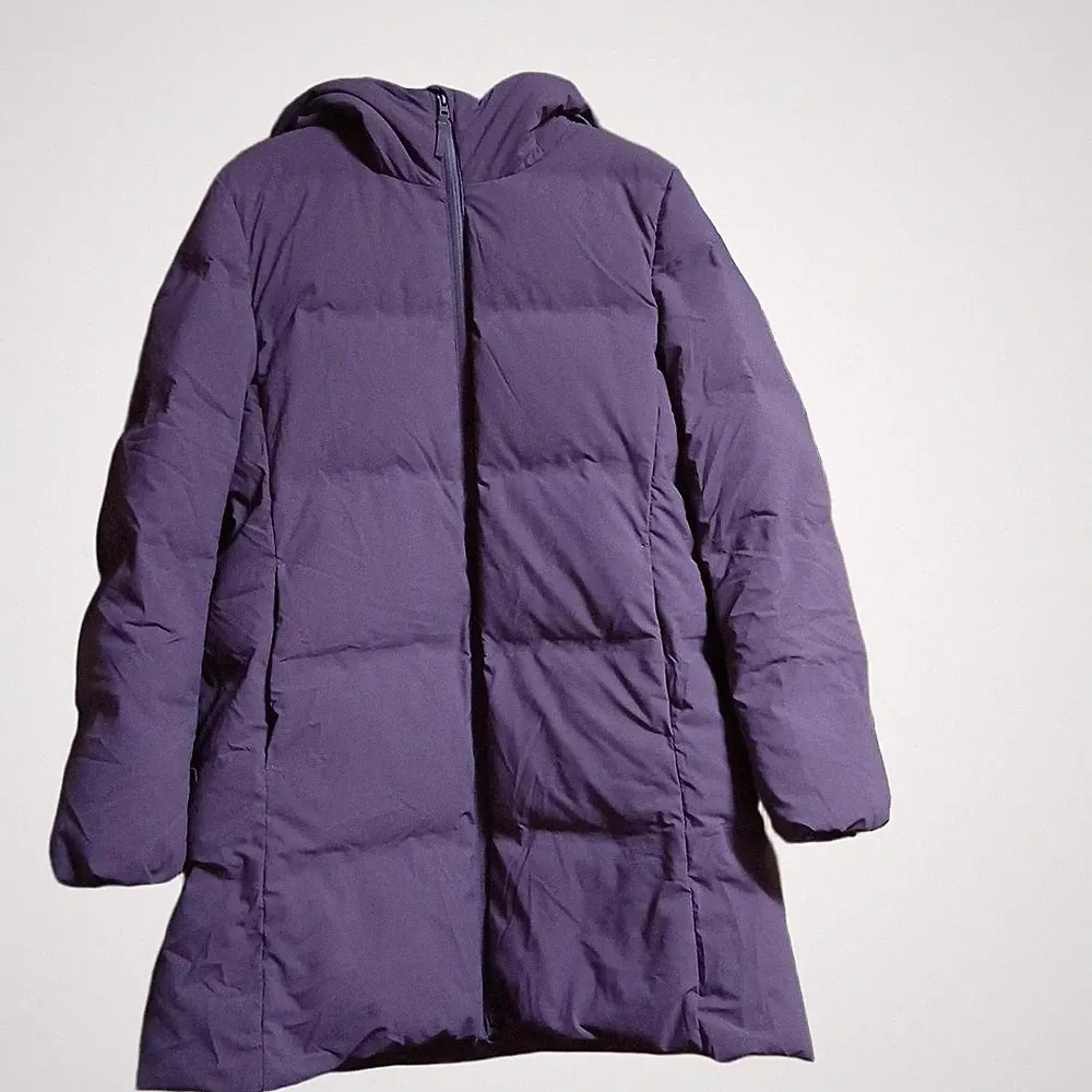 Uniqlo Seamless Daunenmantel Lila XL Leichte Puffer Jacke Gebraucht