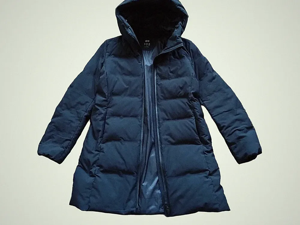 Uniqlo Seamless Daunenmantel Schwarz M Leicht Puffer Gebraucht