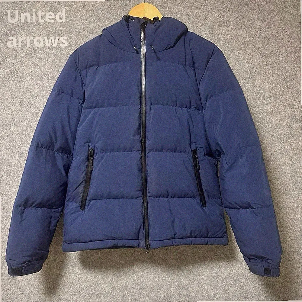United Arrows Navy Daunenjacke Kapuze L Damen Oberbekleidung Wintermantel