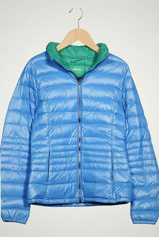 UNITED COLORS OF BENETTON Jacke Damen Anorak Jacket Kurzmantel Gr. E... #0yqlezn