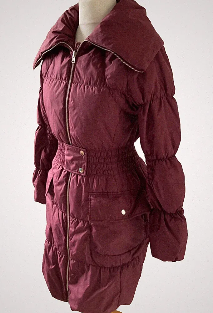 Vero Moda Daunenmantel Daunenjacke Gr. M Bordeaux