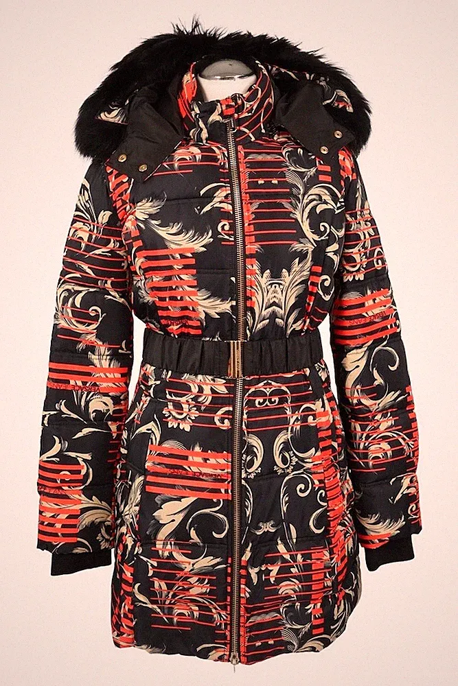 Versace Damen Jacke Gr. 36 (IT 42) Schwarz NEU Daunenjacke Mantel