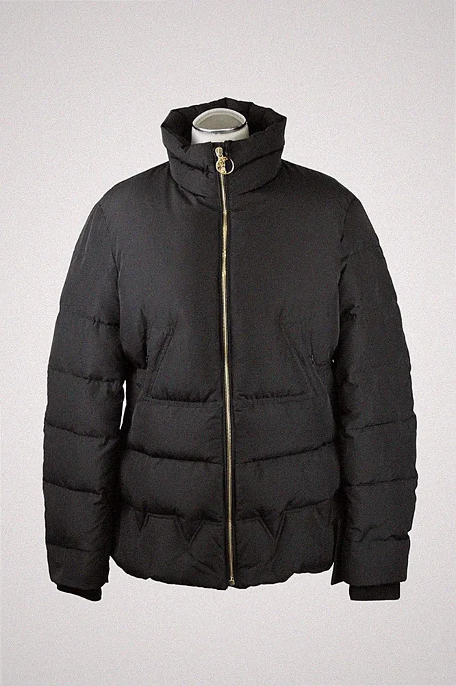 Versace Damen Jacke Gr. 40 Schwarz Daunenjacke Mantel Winterjacke Warm Jacket