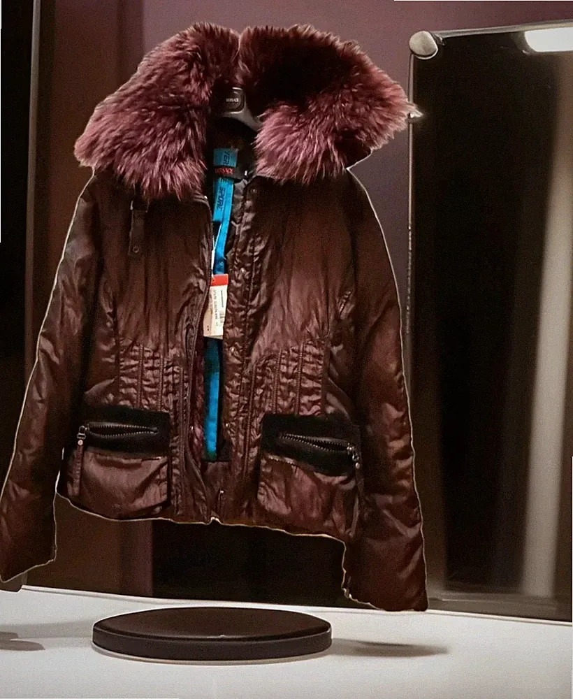 Versace Daunenjacke Bordeaux Damen Größe M