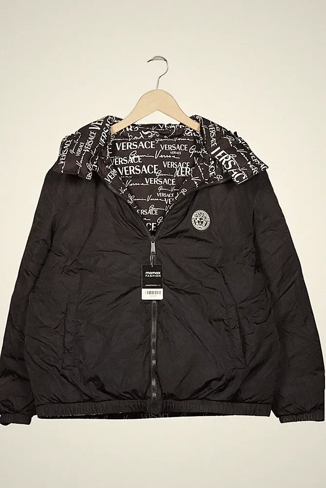 Versace Jacke Herren Anorak Jacket Kurzmantel Gr. EU 54 Daunen Baumw... #0pt0v08