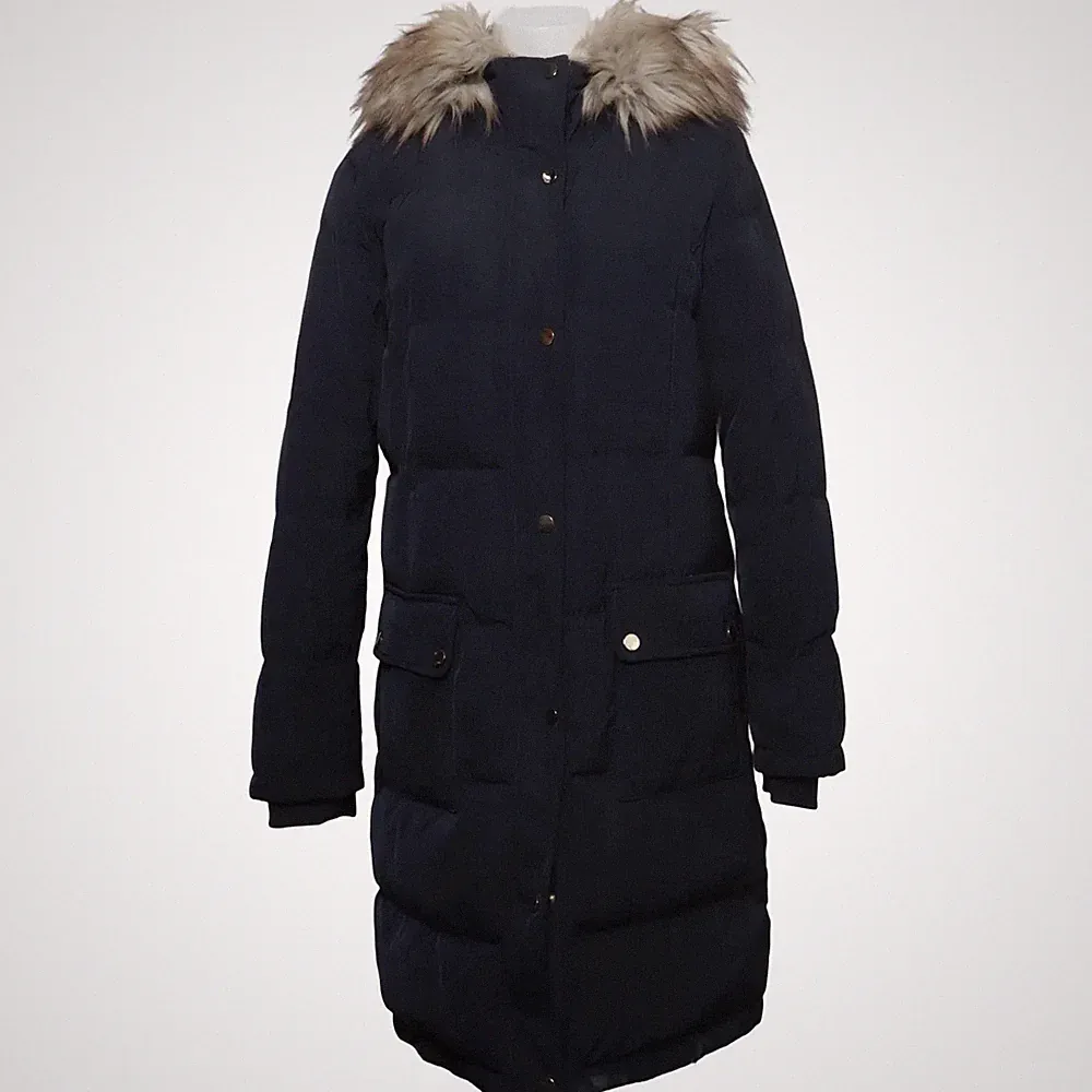 VILA, Daunenmantel, Damen, Größe: S, Blau, Daune/Kunstpelz/Feder/Polyester #MZW