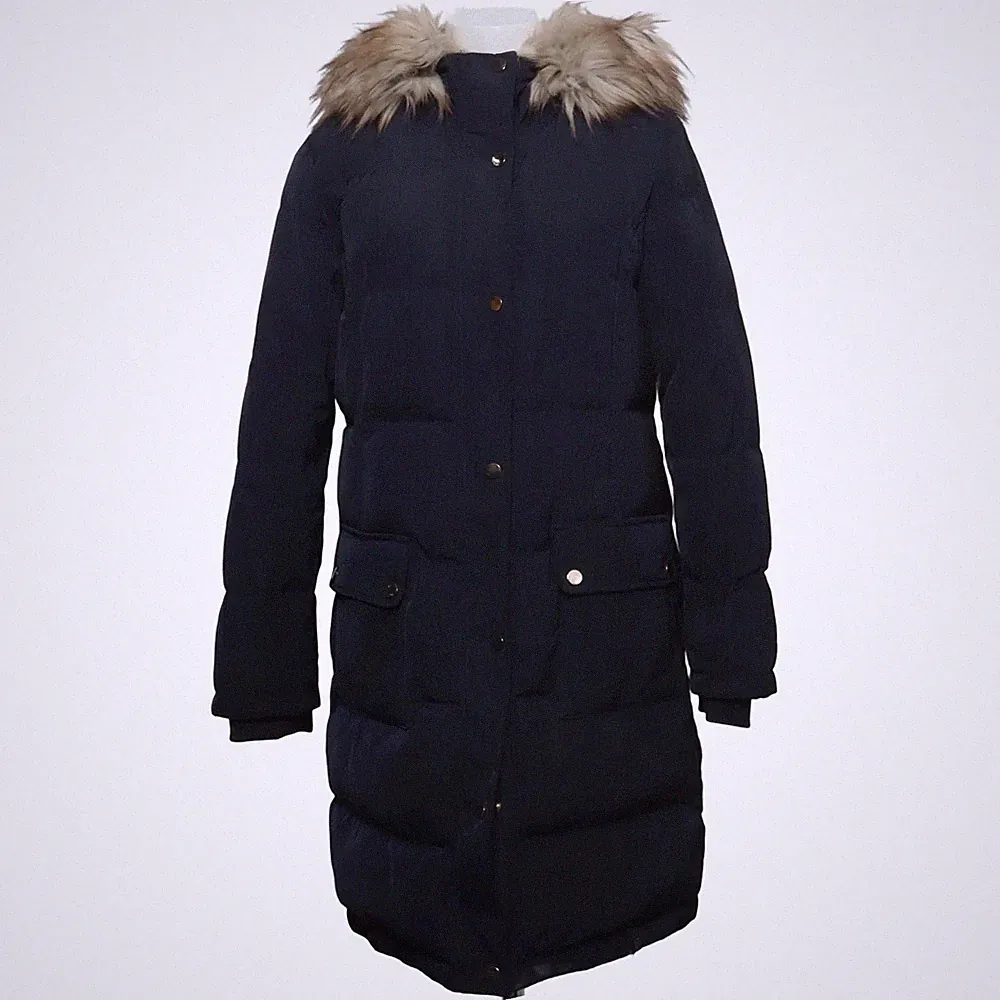 VILA, Daunenmantel, Damen, Größe: S, Blau, Daune/Kunstpelz/Feder/Polyester #MZW