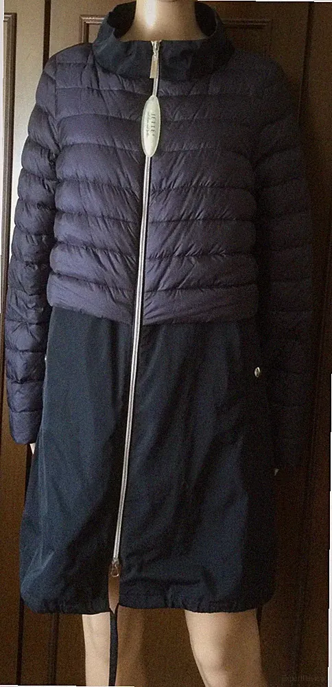 Wasserdichte + Daunenjacke JATTE Woman, Farbe blau, Gr. IT 44 DE 40 US 8 GB 12