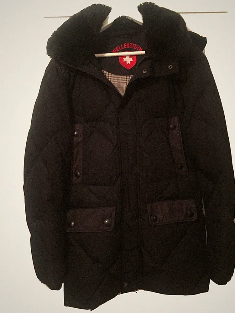 Wellensteyn Daunen Jacke Mantel Parka Herren, Asprey, schwarz - M