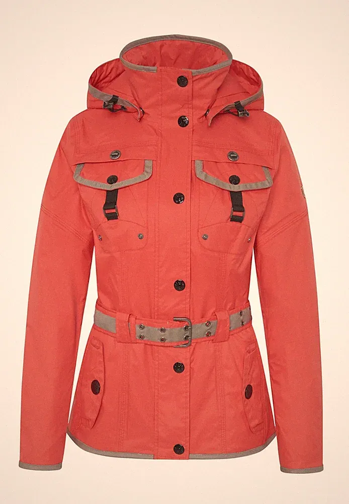 WELLENSTEYN Funktionsjacke Chocandy , Reflektor-Streifen, Gürtel, Damen Gr S #K5