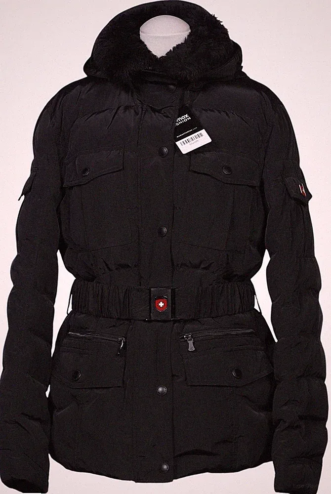 Wellensteyn Jacke Damen Anorak Jacket Kurzmantel Gr. M Daunen Schwarz #50un5f9