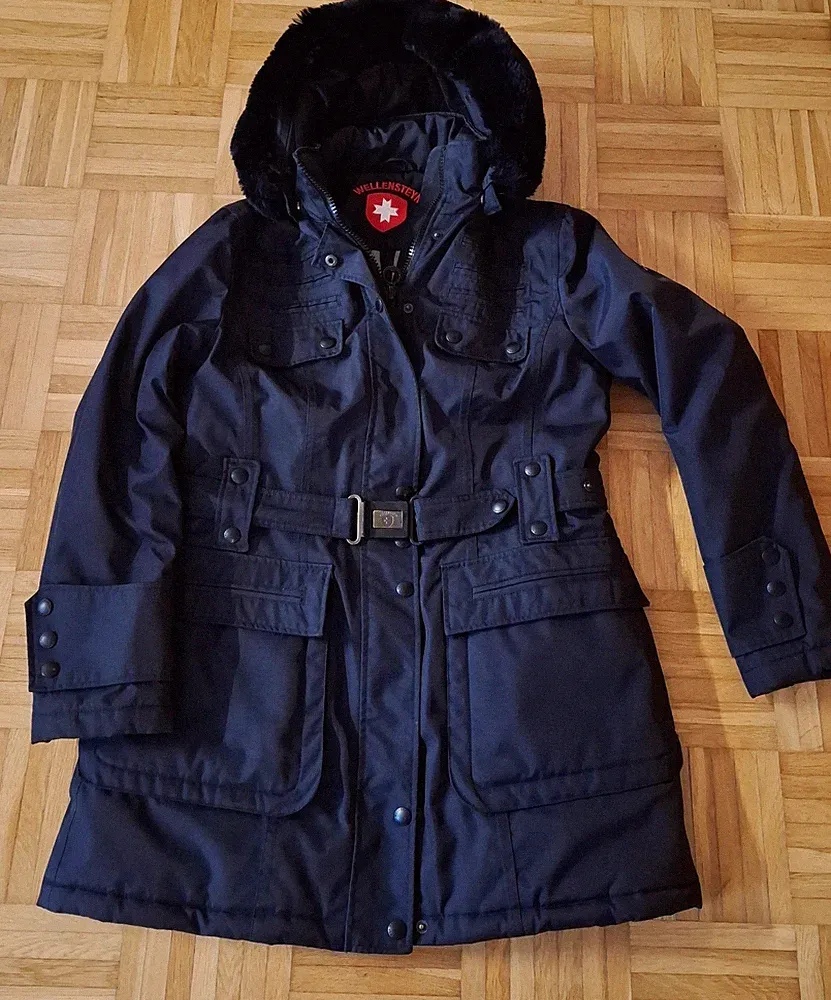 Wellensteyn Mystery Winterjacke, dunkel Blau, Gr L, wasser- + winddicht Kapuze