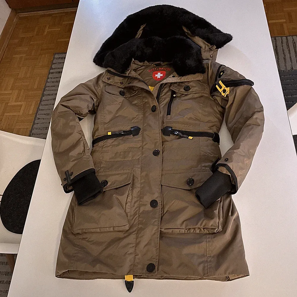 Wellensteyn S Daunenmantel Jacke Parka Lady Khaki gelb Neu