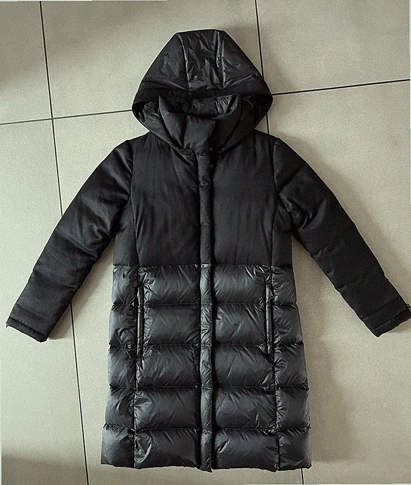 WINDSOR, 36, edler, echter Daunenmantel, Steppjacke, Jacke, Mantel Parka Schwarz