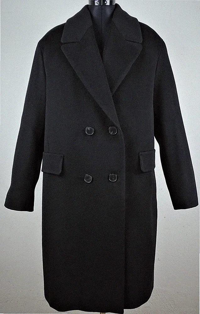WINDSOR. Wollmantel Mantel Kaschmir Wolle-Cashmere Black Gr.40 NEU mit ETIKETT