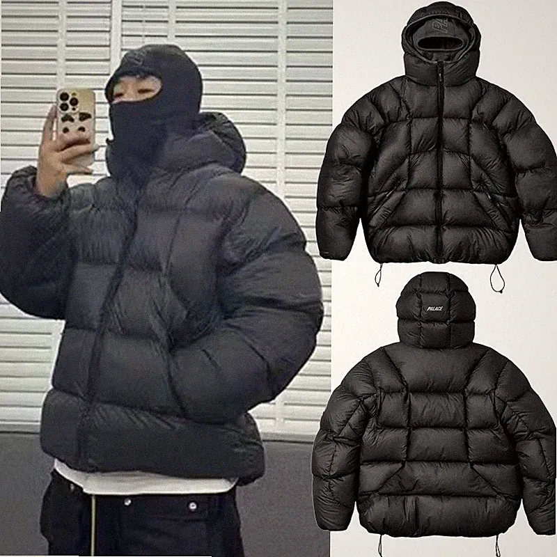 Winterjacke Unisex Daunenjacke Puffer Jacke Mit Kapuze Sturmhaube Langarm mantel