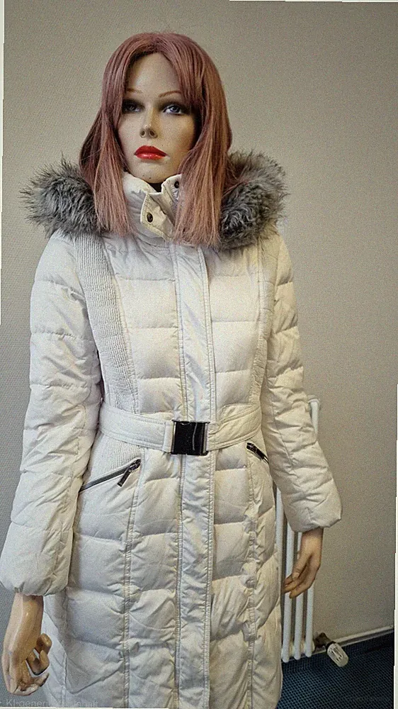 Wintermantel / Jacke v. MEXX wie NEU Gr 36 / 38 weiß Daunen