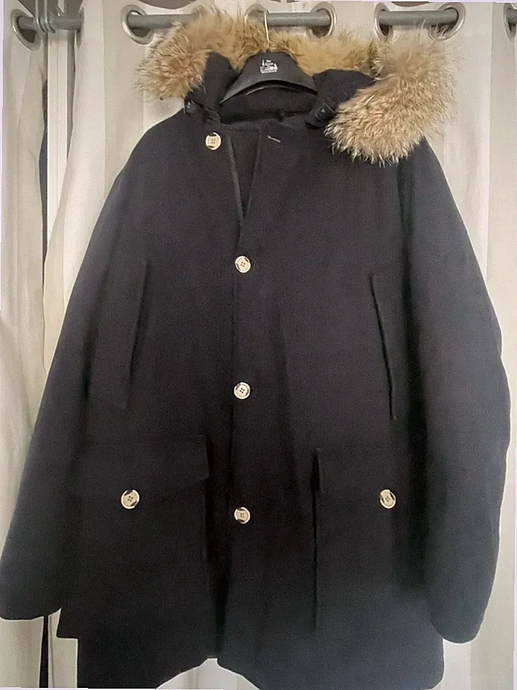 Woolrich Artic Parka aus Wolle XXL dunkelblau Ing. Loro Piana