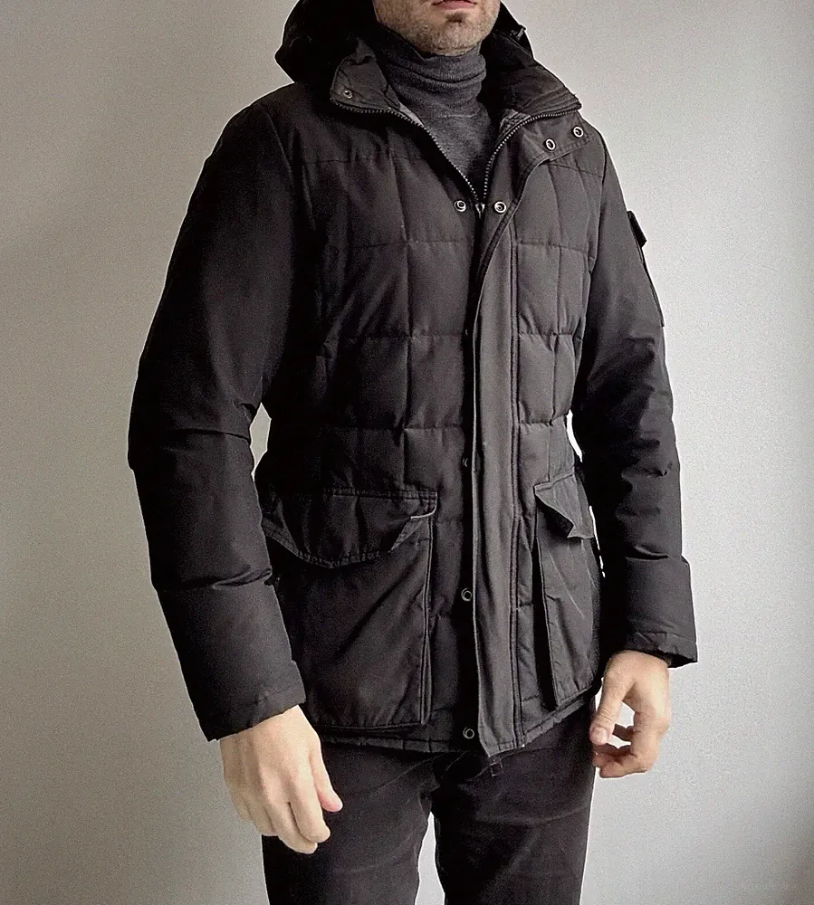Woolrich Blizzard Parka Schwarz Gr L mit Kapuze