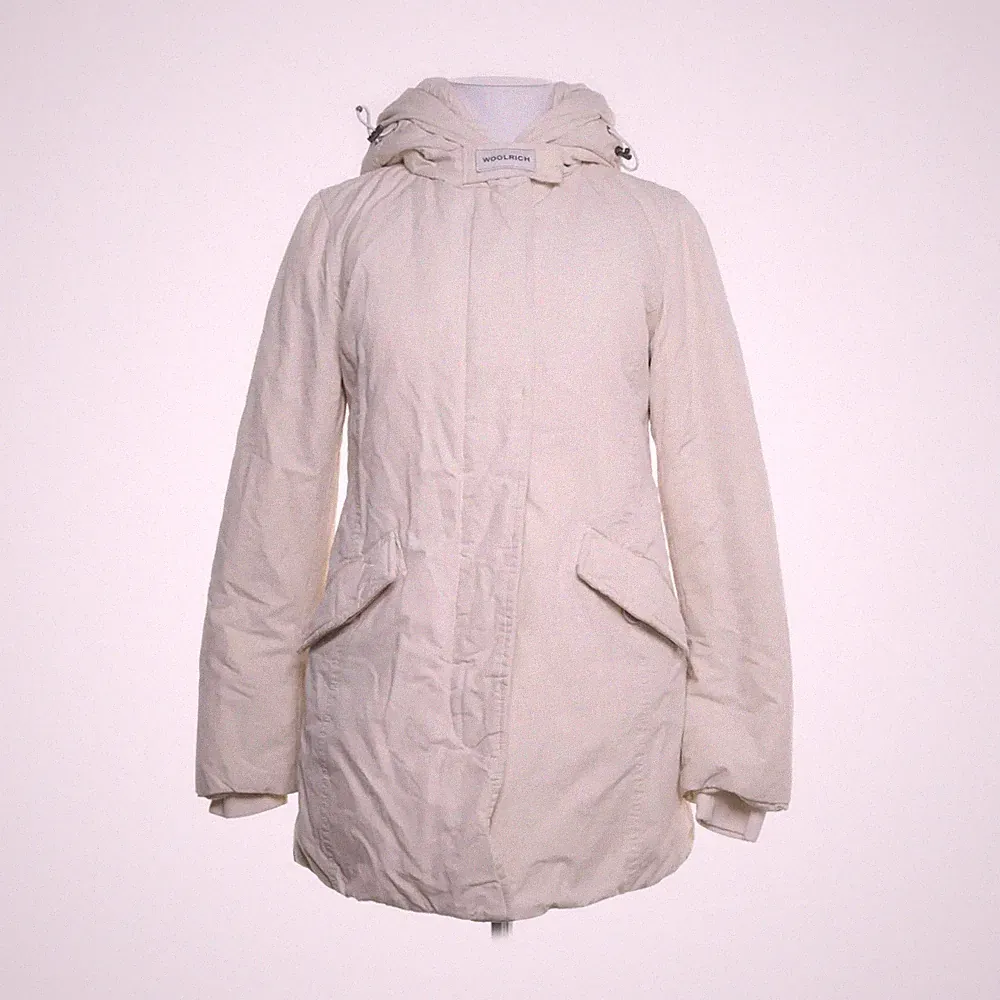 Woolrich, Daunenmantel, Damen, Größe: S, Beige, Daune/Feder, Einfarbig #V51