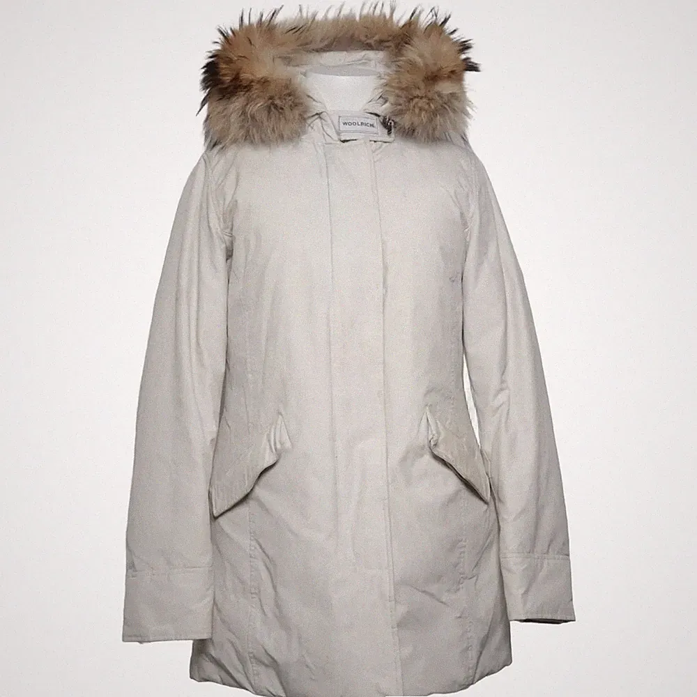 Woolrich, Daunenmantel, Damen, Größe: S, Beige, Daune/Feder/Pelz, Einfarbig #xiE