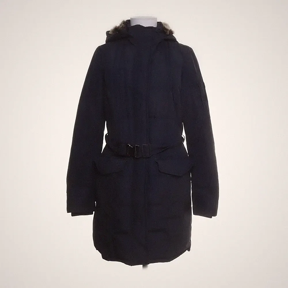 Woolrich, Daunenmantel, Damen, Größe: S, Blizzard Parka, Blau, Einfarbig #Plh