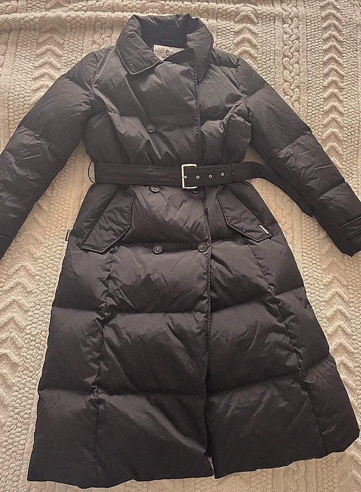 Woolrich Daunenmantel Damen Schwarz Größe L