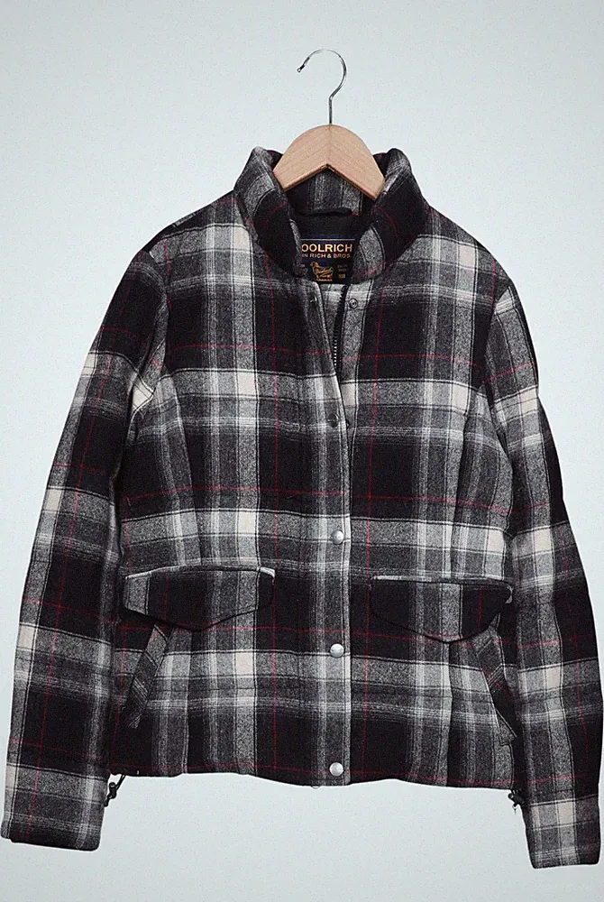 Woolrich Jacke Damen Anorak Jacket Kurzmantel Gr. M Wolle Daunen Meh... #rngkux5