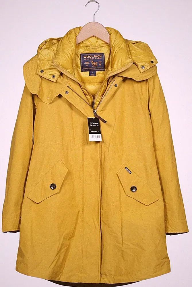Woolrich Mantel Damen Jacke Parka Gr. L Daunen Gelb #6qc7hc7