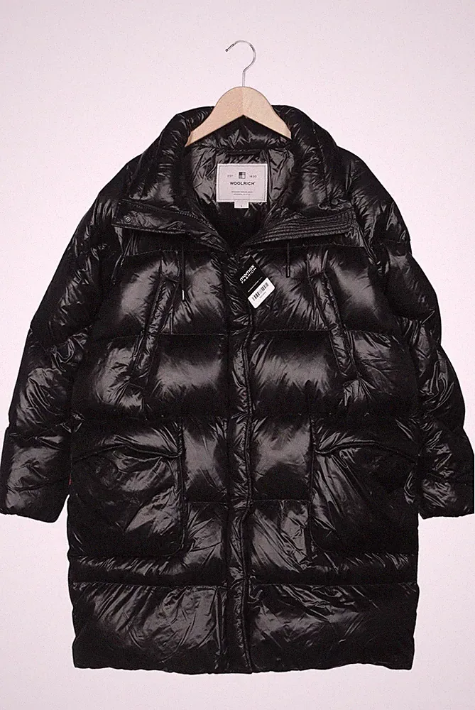 Woolrich Mantel Damen Jacke Parka Gr. L Daunen Schwarz #yozkr5a