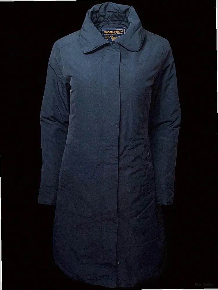 WOOLRICH RAMAR CLOTH Damen Daunen Mantel Parka Jacke schwarz Gr.S