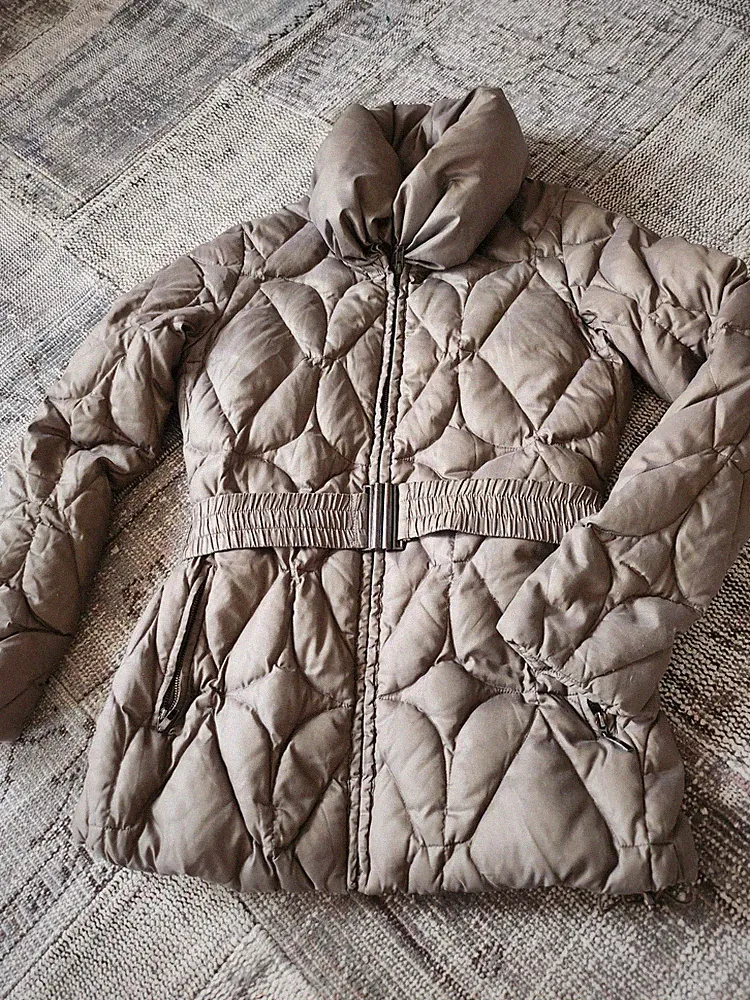 Wunderschöne Steppjacke m. Gürtel Trussardi, Gr.40EU, Farbe Greige,Top Qualität