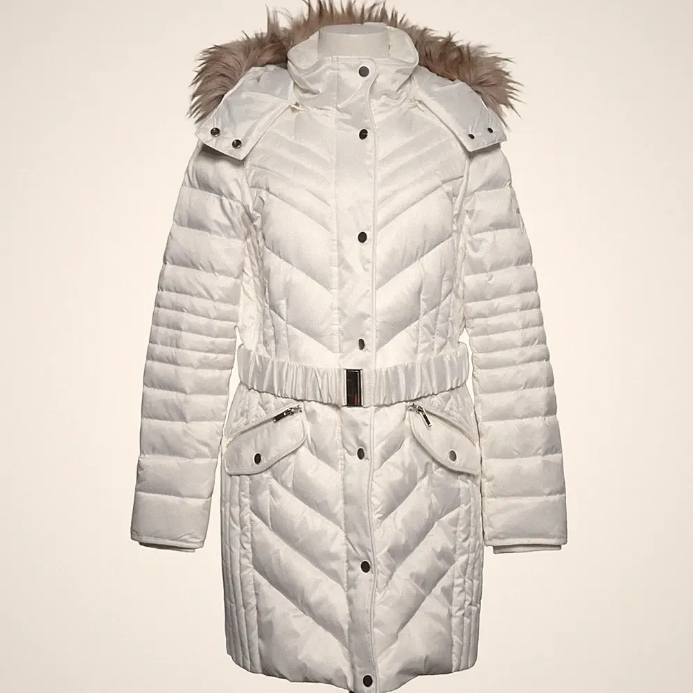 Yessica by C&A, Daunenmantel, Damen, Größe: 46, Weiß, Daune/Feder/Polyester #cvE