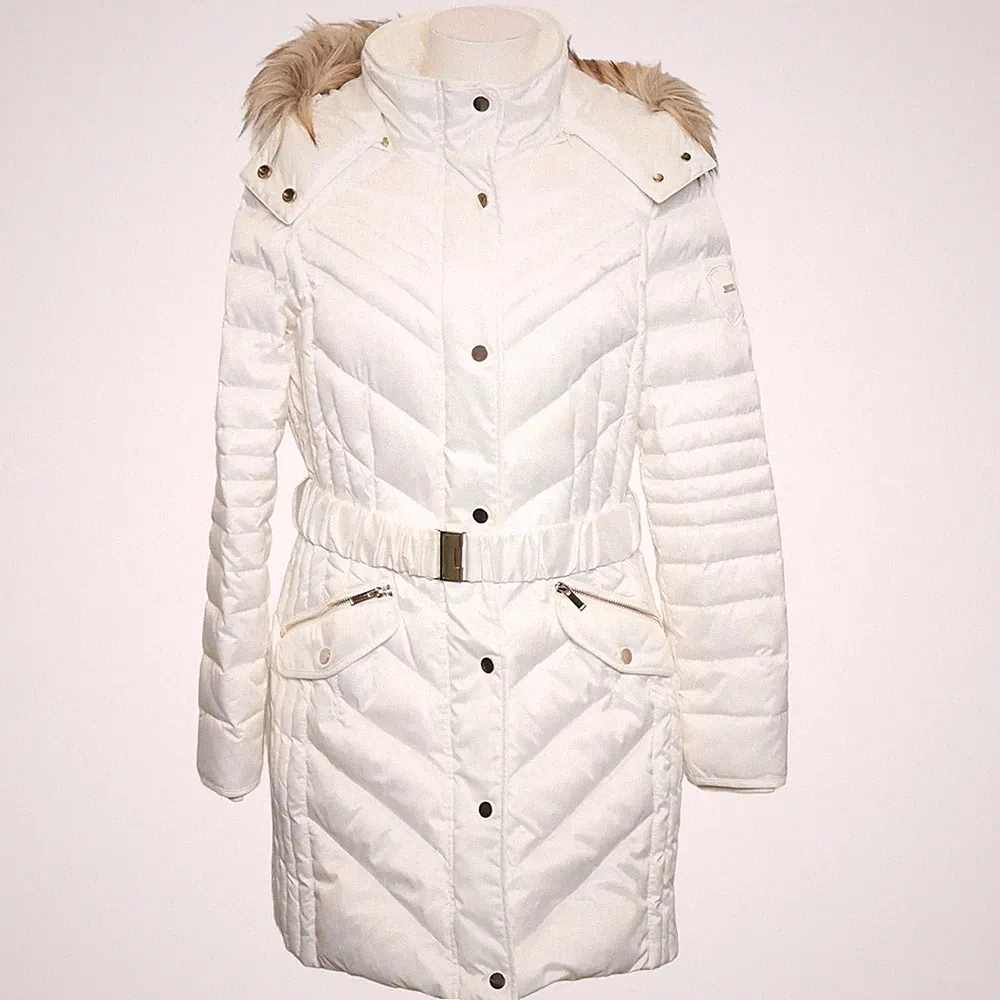 Yessica, Daunenmantel, Damen, Größe: 44, Weiß, Daune/Feder/Polyester #bpm