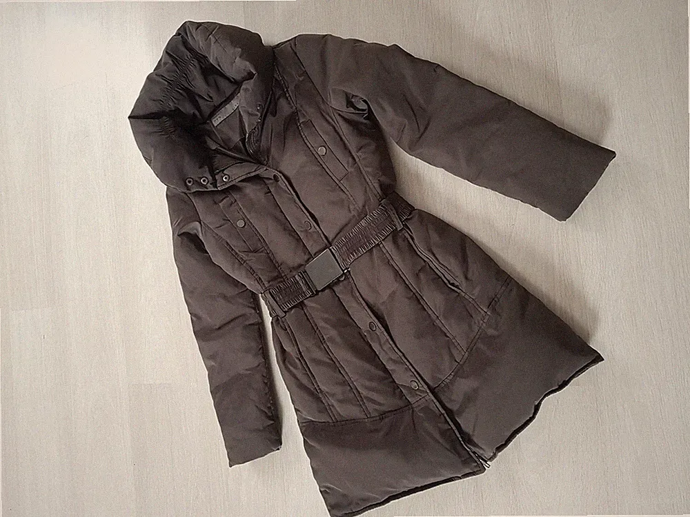 Zara Basic Daunenmantel braun ++ Daune ~ schön fluffig 💗super warm Größe S