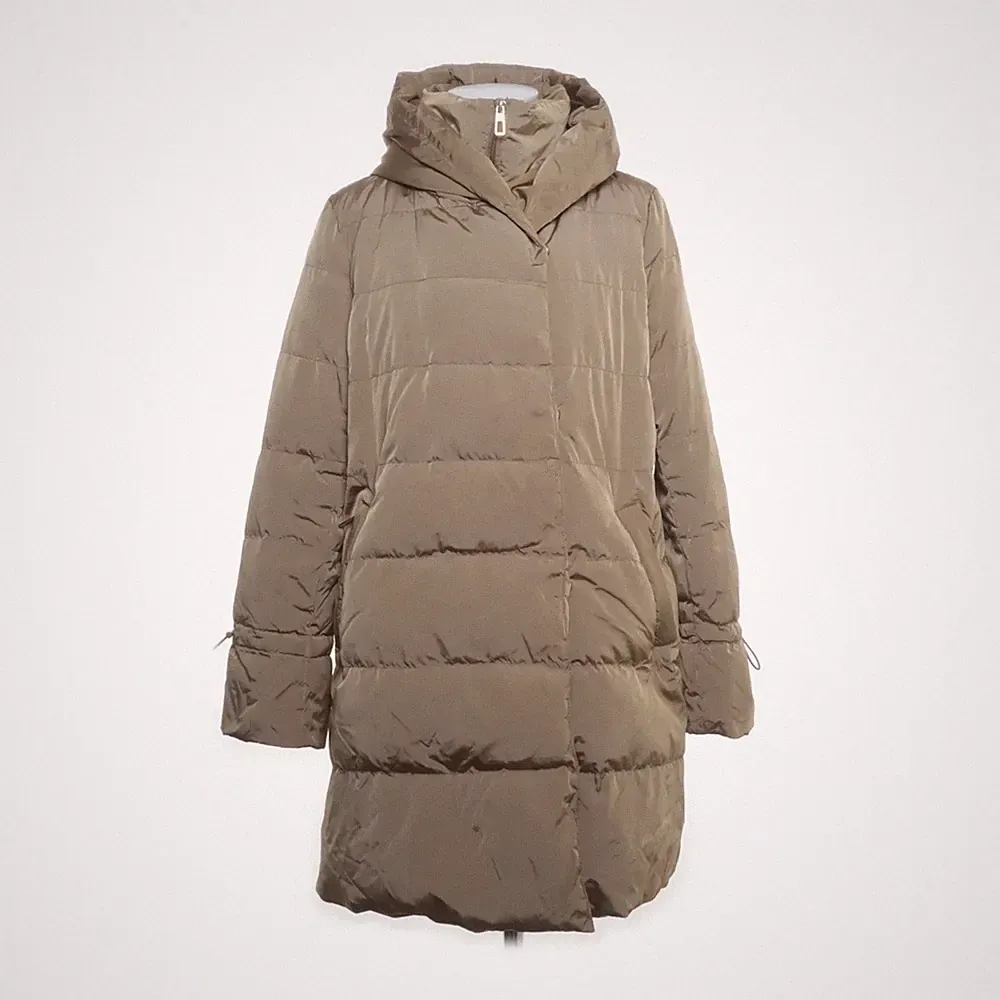 Zara, Daunenmantel, Damen, Größe: M, Beige, Daune/Feder, Einfarbig #RV1