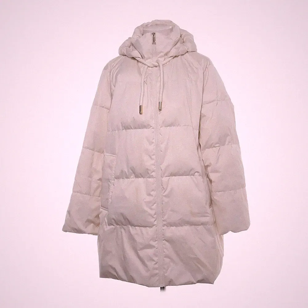 Zara, Daunenmantel, Damen, Größe: S, Beige, Daune/Feder, Einfarbig #TqL