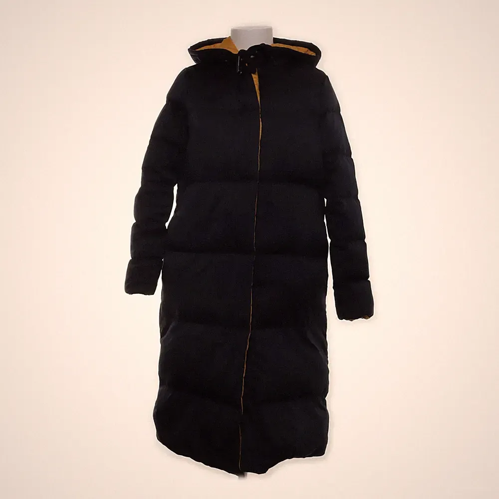 Zara, Daunenmantel, Damen, Größe: XS, Schwarz/Gelb, Polyester #Wer